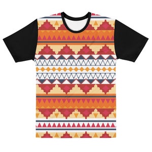 Mens Abstract Aztec Pattern Shirt - Custom Shirt - Limited Edition