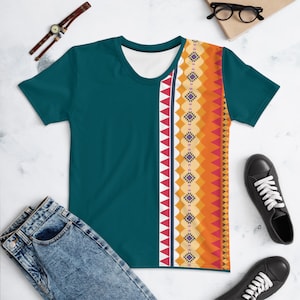 Womens Tribal Pattern Shirt - Aztec Pattern -  Custom Shirt - Limited Edition