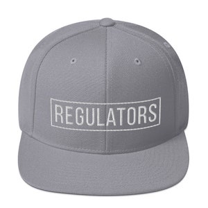 Regulators Snapback Hat, Hip Hop Hat, Embroidered Hat