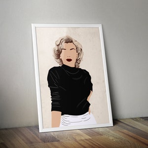 Marilyn Monroe Poster - Marilyn Monroe Art - Marilyn Monroe Print - 12×18, 24×36