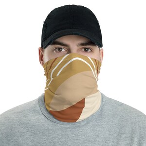 アブストラクトネックゲイター - ネックウォーマー - 再利用可能なフェイスカバー - ヘッドバンド - ユニセックス