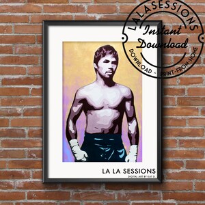Manny Pacquiao-Pac Man-Boxing-Instant Download-Tribute Art-Digital Download-Wall Art