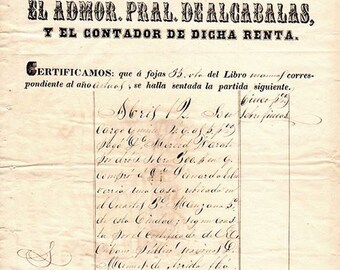Tassa di soggiorno di Messico/SAN LUIS POTOSI 2 documenti 5%, 500 pesos casa vendita s.l.p. 1855