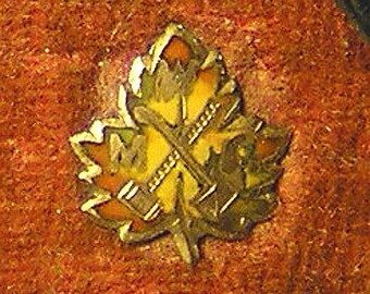 MWA WOODMEN moderno vintage America GOLD Mini-Pin L.L.L. co.