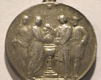 Perù battesimale medaglia Rossini Silva Santisestan/Allison/Salazar 1946 Ppd USA!