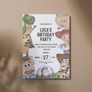 Toy Story Birthday Invitation | Editable Digital Download | Kids Birthday Party Invite | Printable Template | Instant Download