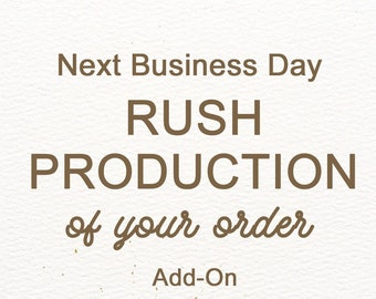 Rush Production Of Your Order Add - On