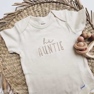 hi auntie ONESIES® brand ONESIES® brand hi grandma onesies®, pregnancy announcement onesies®, family pregnancy announcement, AuntUncle 605