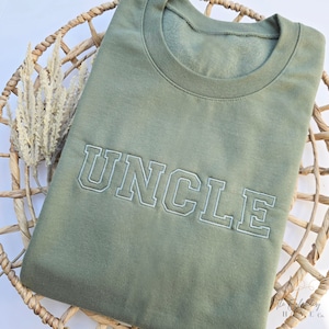 Embroidered Uncle Sweatshirt, Uncle Hoodie, Uncle Gift, Uncle Shirt, Funny Uncle Crewneck, Cool Uncle Shirt, Pregnancy Reveal Hoodie, Men202