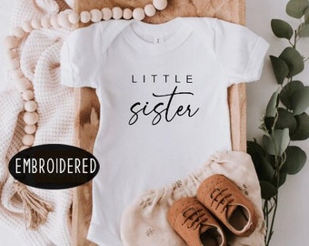 Little Sister Onesies® Brand, Little Sister Shirt, Cute Little Sister Onesies® , Little Sis Shirt, pregnancy announcement, Siblings 126