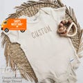 Embroidered ONESIES® brand Personalized Baby Girl ONESIES® brand, Custom Girl Natural Baby Name ONESIES® brand, Unique Girl Boy Clothes Z57