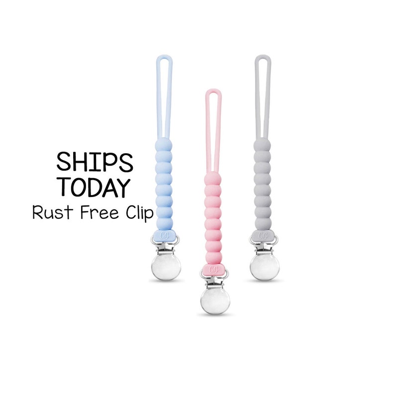 Paci Clip pacifier holder Pacifier Clip Baby Shower Gift Mini Pacifier Clip Soother Clip Pacifier Clip Binkie Clip Binky Clip