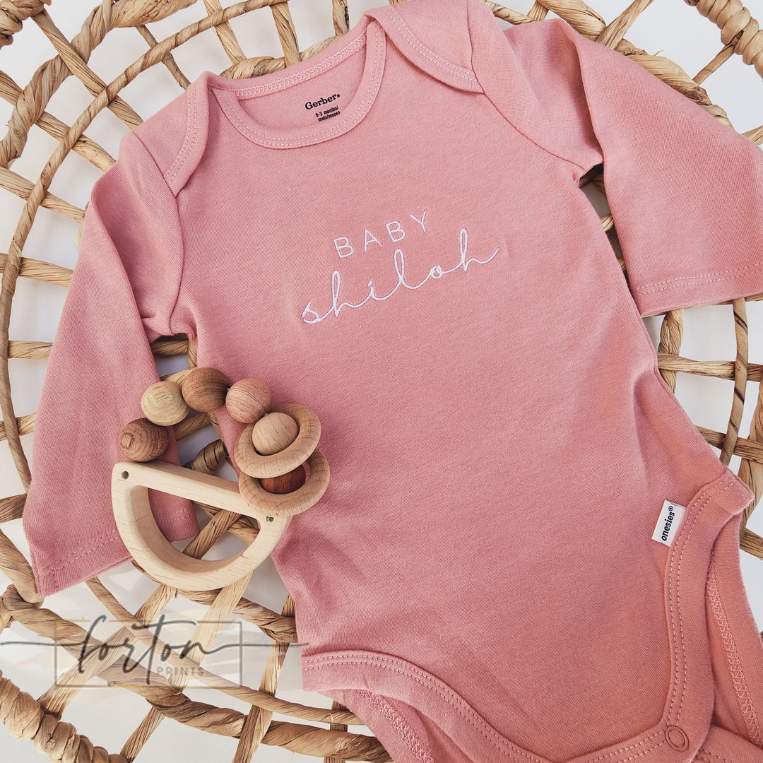 Embroidered Onesies® Brand, Personalized Baby Girl Onesies® Brand