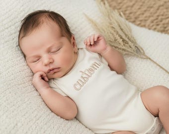 Embroidered ONESIE® brand Personalized Baby Girl ONESIES® brand Custom Girl Boy Nuetral Baby Name Custom Name bodysuit Newborn Gift Z99