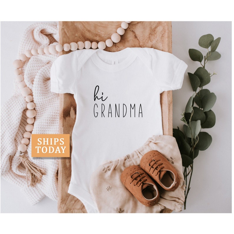 hi grandma onesies® hi grandpa onesies® hi auntie pregnancy image 1