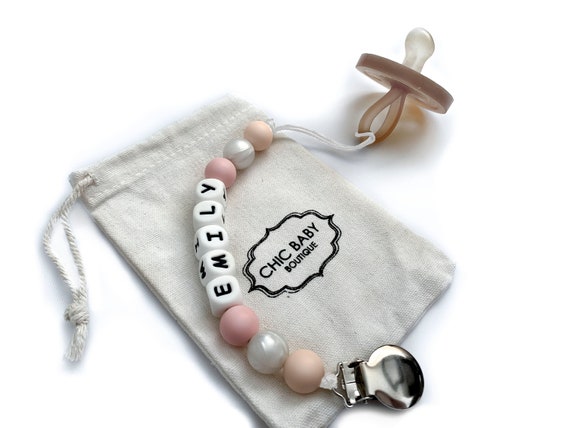 pacifier clip personalized name