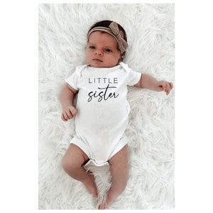 Little Sister Onesies® Brand, Little Sister Shirt, Cute Little Sister Onesies® , Little Sis Shirt, pregnancy announcement, Siblings 126 image 2
