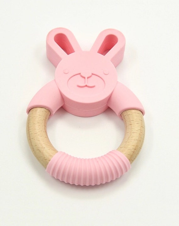 silicone bunny teether
