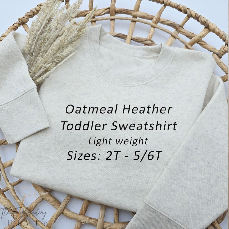 Custom Name Embroidered Crewneck Toddler Sweatshirt Embroidered Name, Youth Sweatshirt Personalized Name Sweatshirt Kids name Sweatshirt Z59 image 4