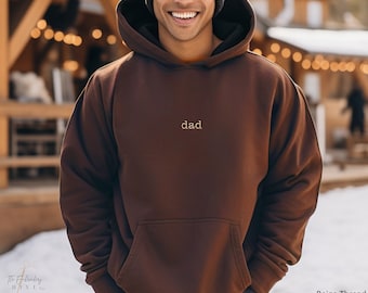 Embroidered Dad Sweatshirt, Minimalistic Dad Hoodie, Crewneck, Pregnancy Reveal, Father's Day Gift, New Dad Gift, Birthday Gift, Men 223