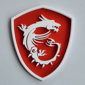 MSI Dragon Logo Gaming G Series Plaque