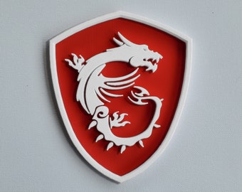 MSI Dragon Logo Gaming G Series Plaque