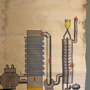 Vintage German educational chart