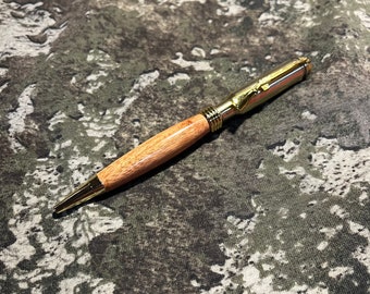 Handmade Hardwood and .308 Brass Twist Pen