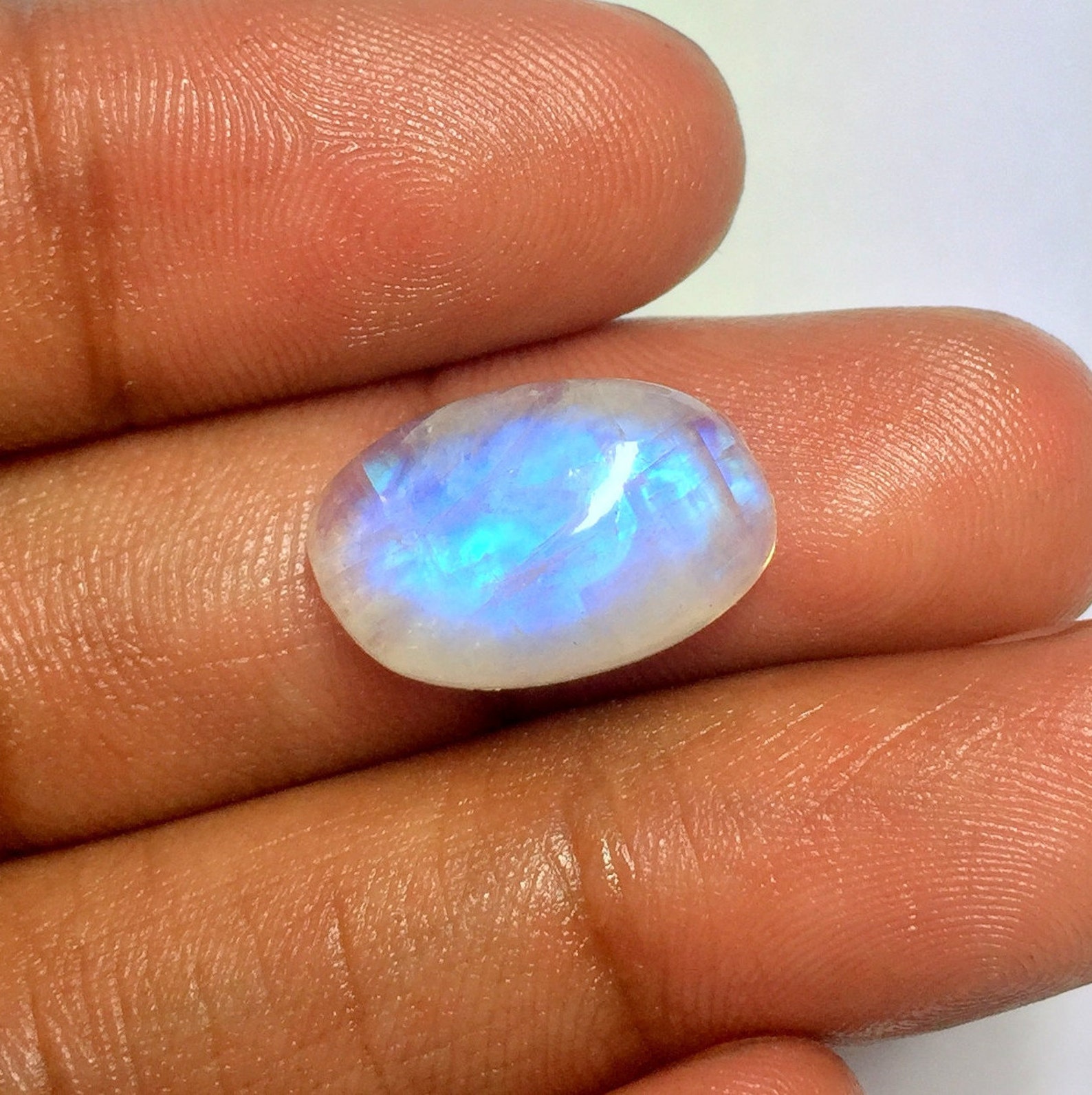 8 Cts 16x10x5mm 100 Natural..AAA Rare Moon stone Etsy