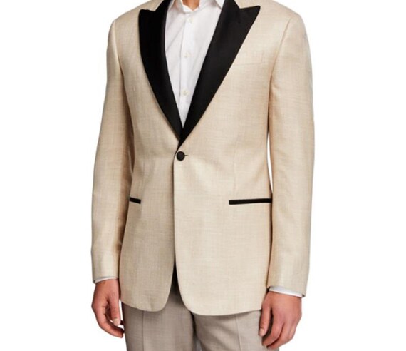 Cream Velvet Dinner Jacket off White 
