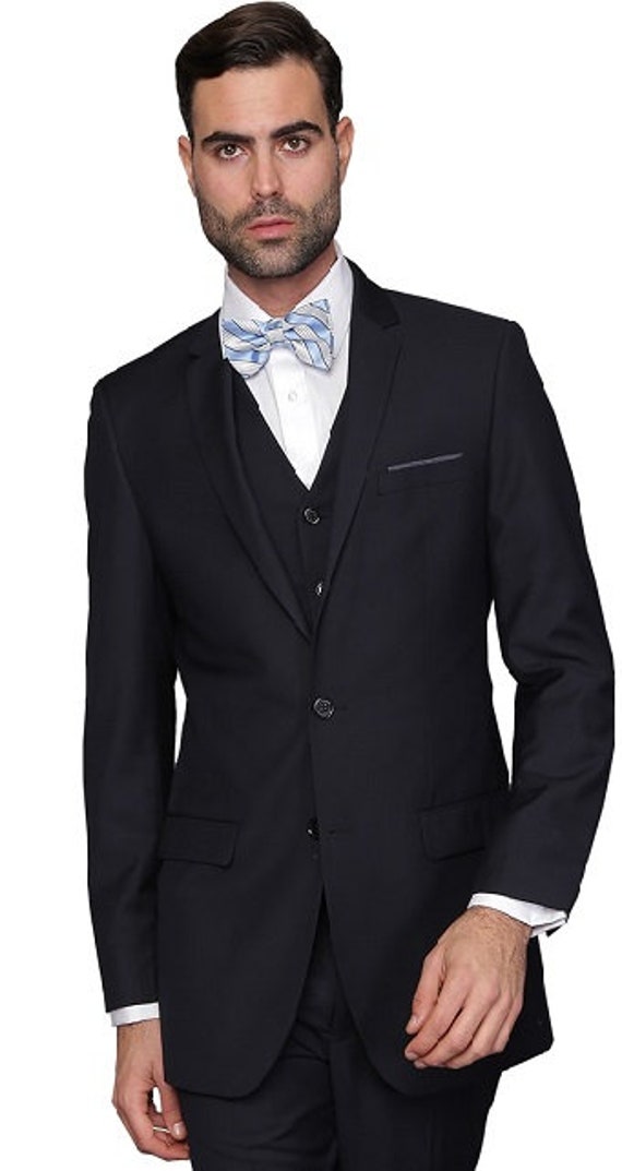 Mens Formal Slim Fit Suits by Statement 3 Piece Eggplant Violet