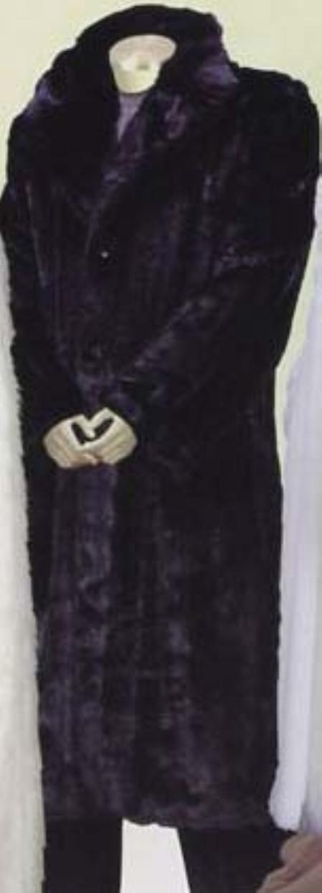Dress Coat Long Length Faux Fur Coat 