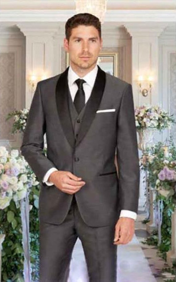 grey tuxedo dress
