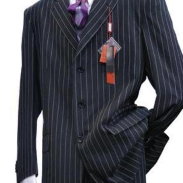 Women Black and White Pinstripe Suits Etsy