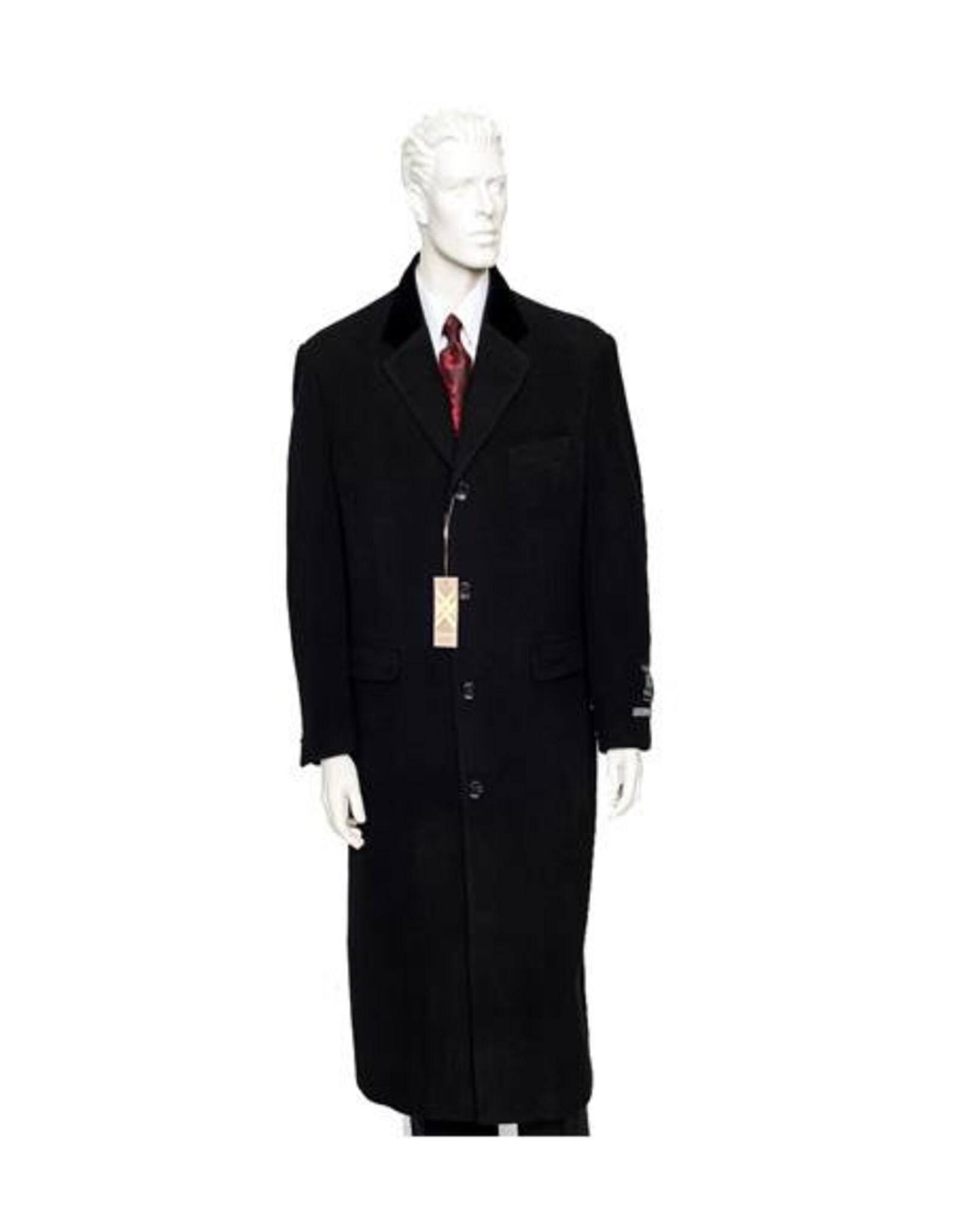 Chesterfield Wool & Cashmere Full Length Overcoat In Black | Etsy