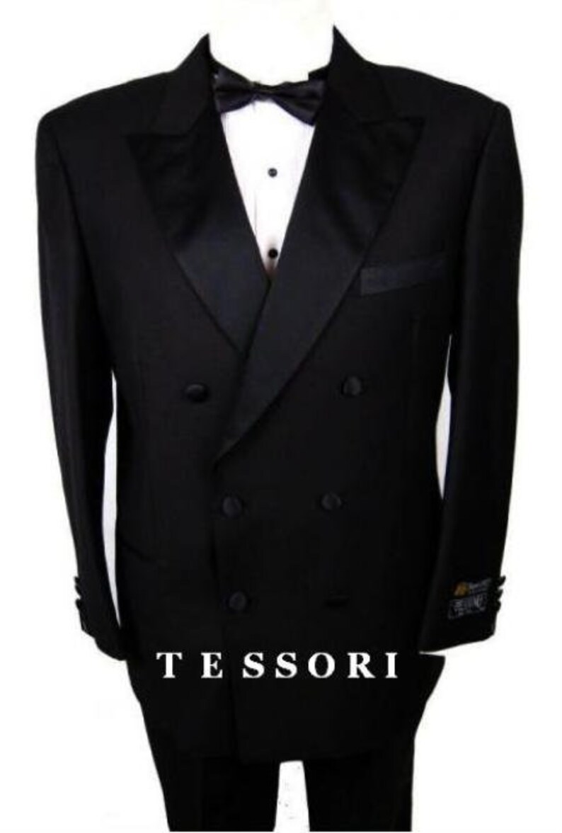 Mens 2 Button Peak Lapel Prom Royal Blue Tuxedo with Double Breasted Vest