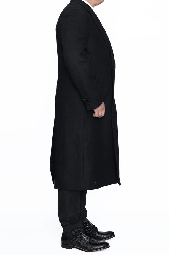 Mens long clearance topcoat