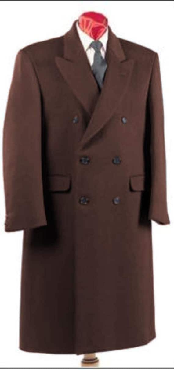 Mens full top length dress coat