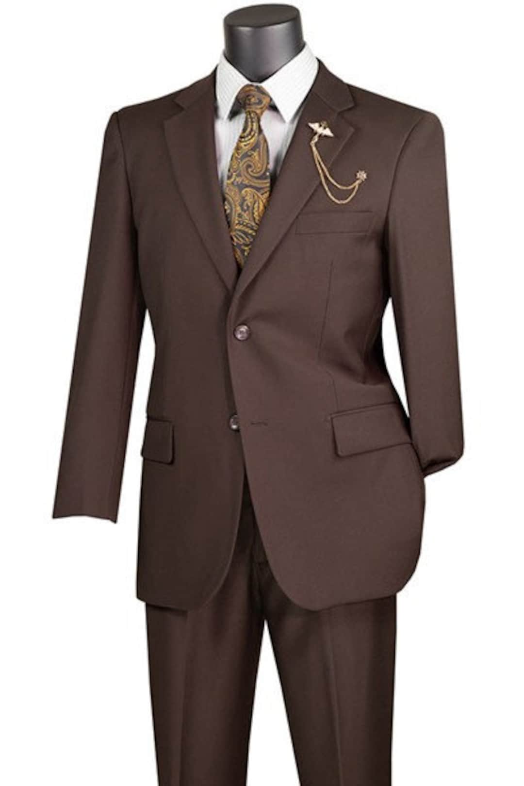 2 Piece Suit with 2″ Adjustable Waist Band (White) F-2C900 main image 1