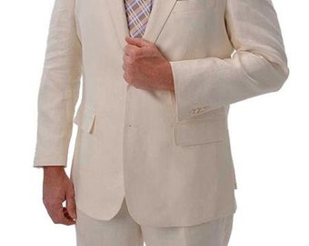 off white linen jacket