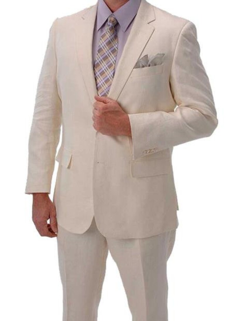 Mens Fashion Formal Light Weight Ivory off White Summer - Etsy