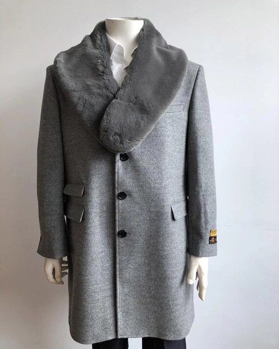 ALBERTO NARDONI Full Length Car-coat-lt.gray - Etsy