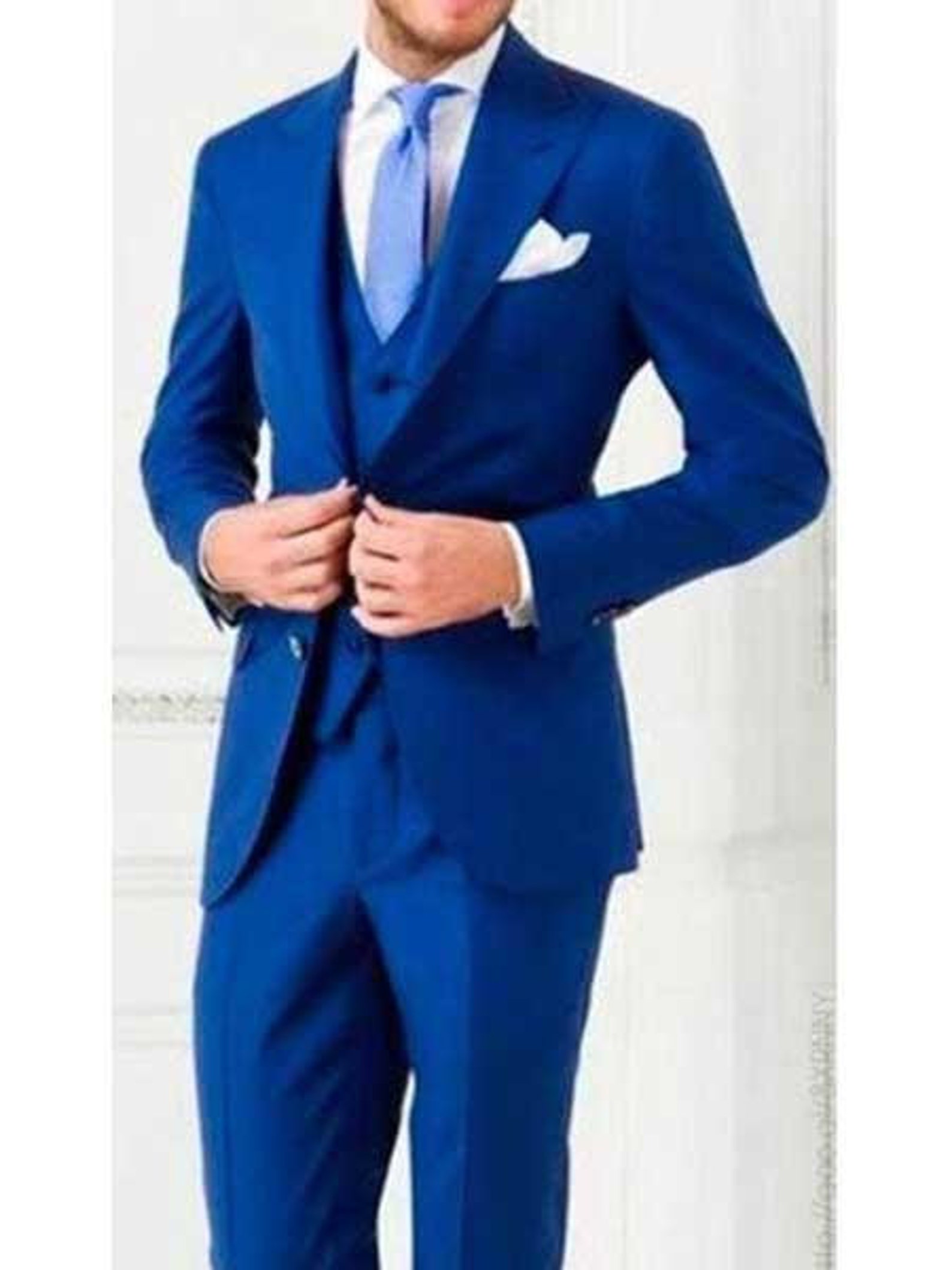 Mens Royal Blue Jacket / Blazer Only Etsy
