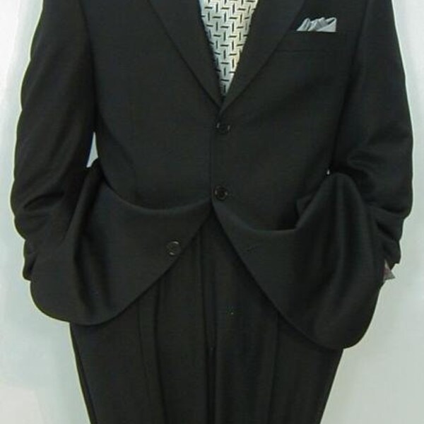 Three Button Suit Style Dark Blue Premier Quality Italian Fabric 3 Button Style Super 150'S main image 0