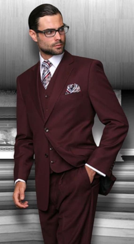 maroon suit shirt
