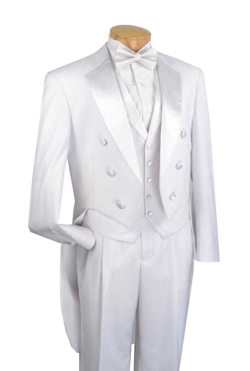White long tail tuxedo clearance