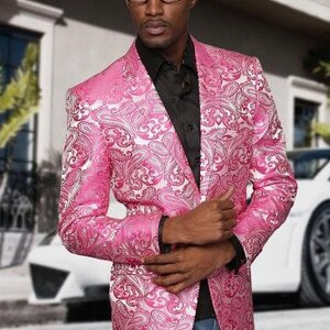 Mens pink deals sport coat