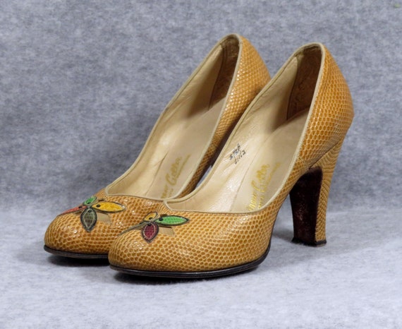 sz 5.5 1940s Babydoll Pumps shoes Pinup Swing Snak