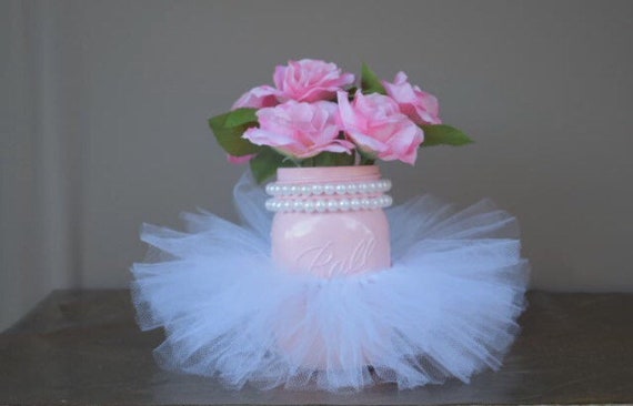 mason jar tutu centerpieces