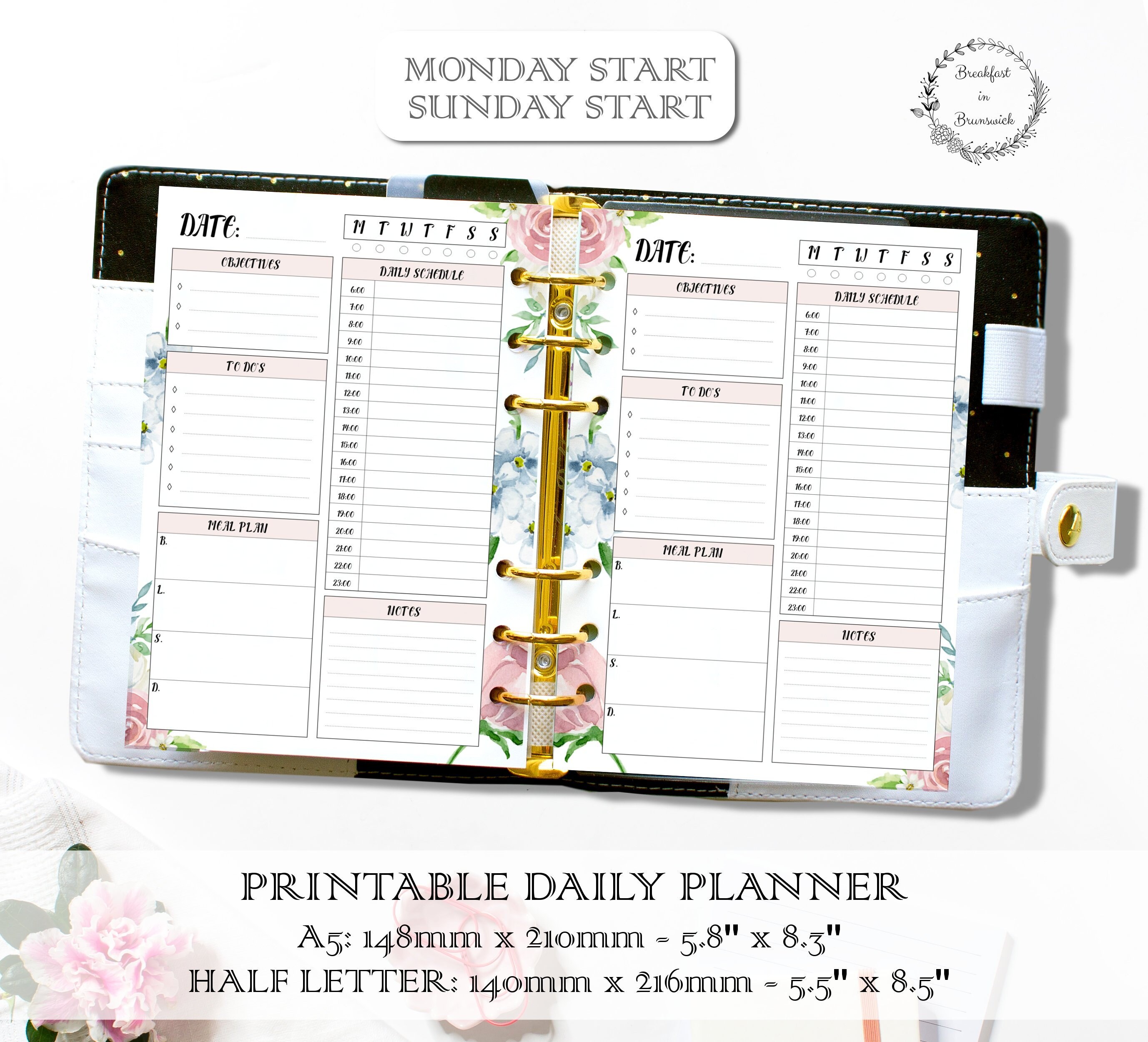 3 Ring Binder Planner Printables 02 2022